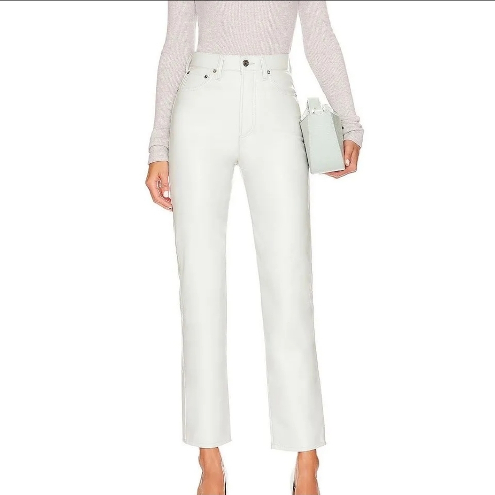 Agolde Recycled Leather 90s Pinch Waist Pants